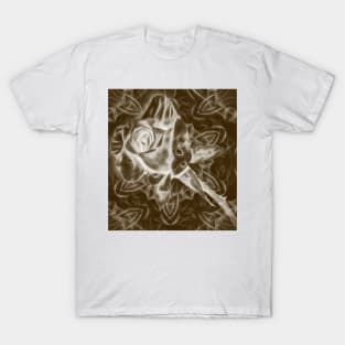 Rose infrared in brown T-Shirt